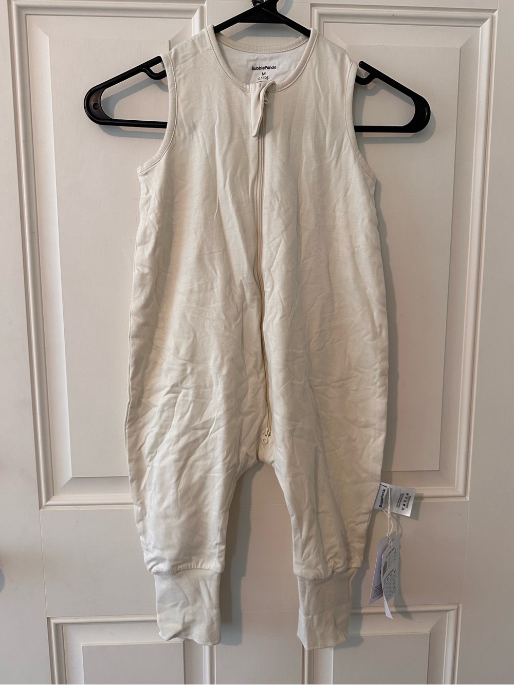 Bamboo Sleep Sack Romper in Off-White NWT